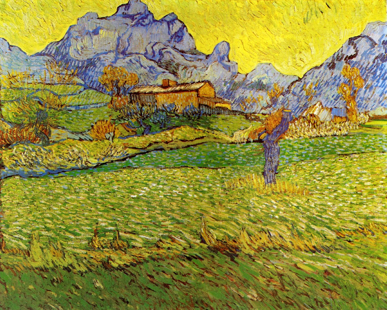A Meadow in the Mountains, 1889 - Van Gogh Painting On Canvas